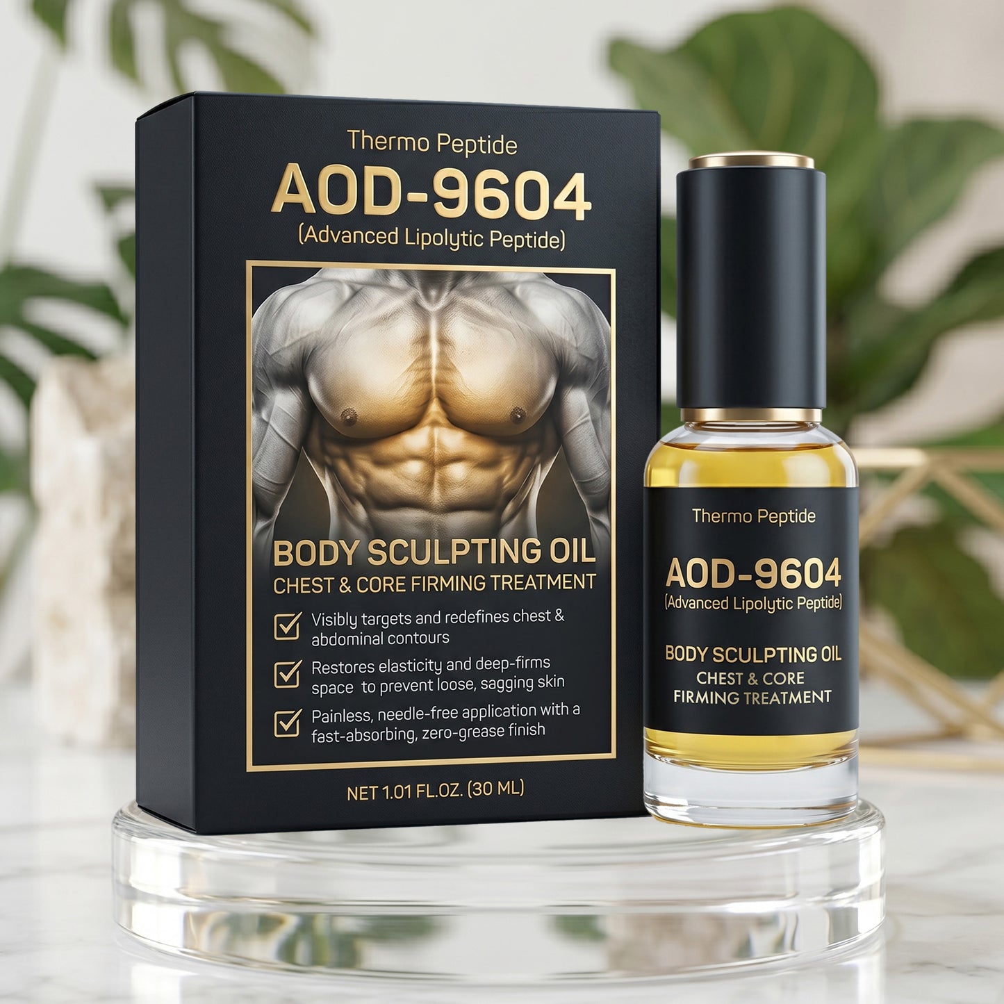 Pheromex® Thermo Peptide Body Scilpting Oil Chest & Core Firming Treatment