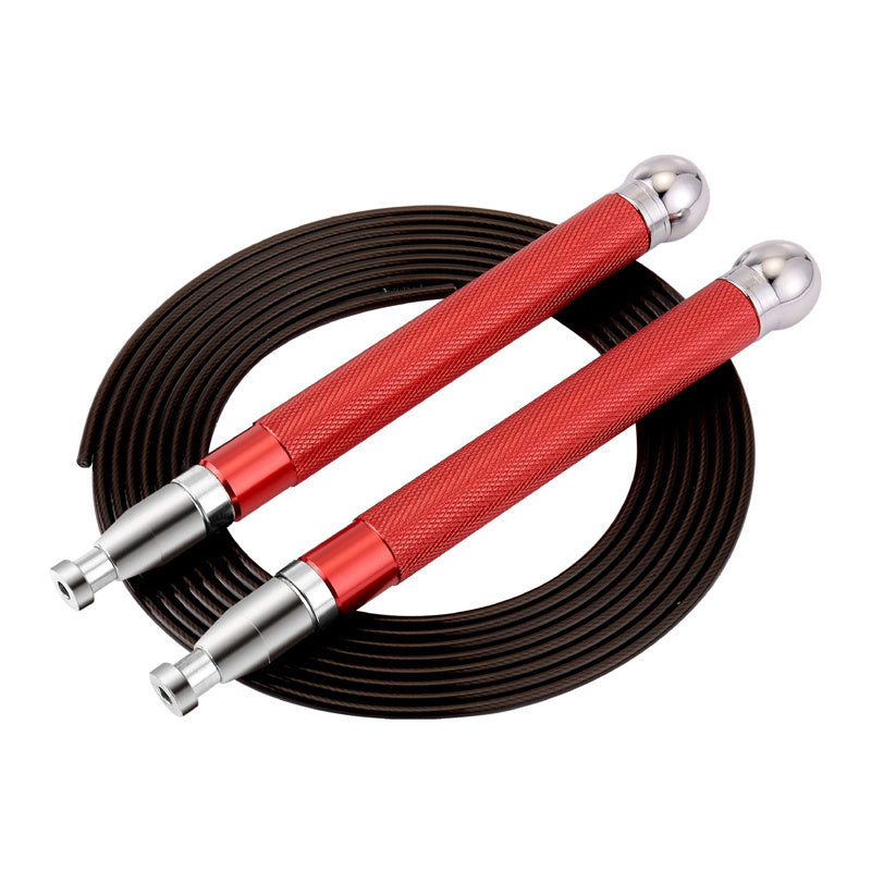 Aluminum Handle Steel Wire Skipping Weight Self-locking Double-bearing Skipping Rope